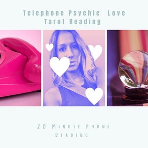 20 Minute Phone Call Professional Psychic Love Tarot Reading Psychic Predictions and Your Questions Answered