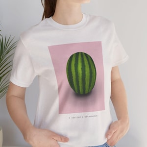スイカを運んだ、スイカ、映画の名言を推測、Tシャツ