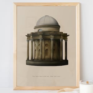 You have bewitched me body and soul, Temple of Apollo, Guess the Movie Quote, Hand drawn Print Poster