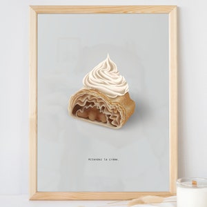 Guess the Movie Quote, Apple Strudel, Hand drawn Print Poster