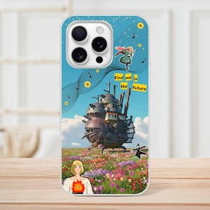 Howl&#39;s Moving Castle Ghibli Anime Movie Aesthetic Art Collage Flexi Phone Cases