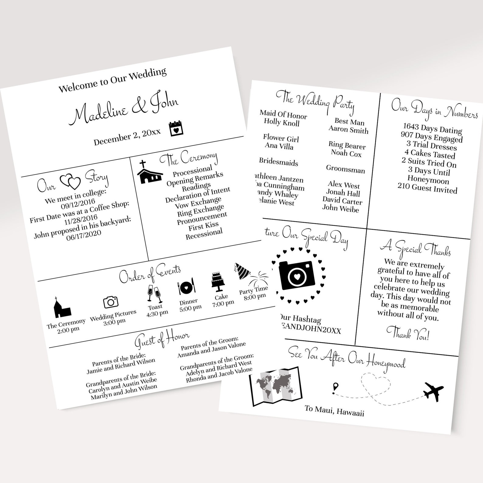 wedding-timeline-template-wedding-day-timeline-itinerary-etsy