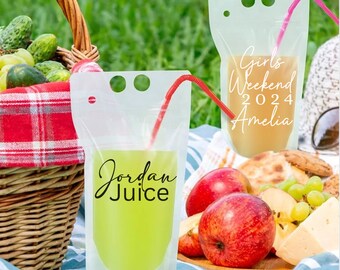 Personalized Adult Drink Pouch, Bachelorette Party Favors