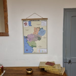 Carte murale de la Région Pays de la Loire