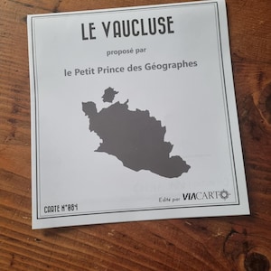 Carte du département de Vaucluse