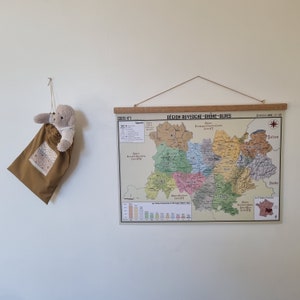 Carte murale de la région Auvergne Rhône Alpes image 8