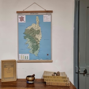 Carte murale de la Corse