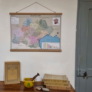 Carte murale de la région Occitanie