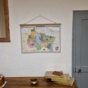 Carte murale de la Région Grand Est