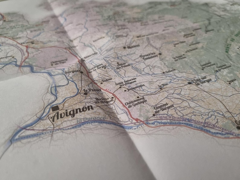 Zoom sur la carte fraichement dépliée