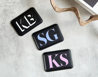 Personalised Initial MagSafe Wallet, Magnet Phone Card Holder, Personalized Gift For Girlfriend/Mom/Him/Boyfriend/Dad