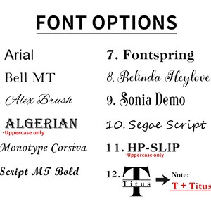 the font options for font options