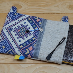 Book Sleeve Soft Book Bag. Book Accessories  Fabric Book Cover. Kindle Sleeve.