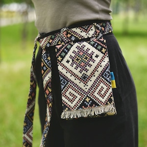Stoff Neuheit Geldbörse in Boho Stil, handgefertigte Geldbörse Crossbody und Gürtel. Kann eine Handytasche, Gürteltasche, Hüfttasche sein