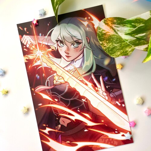 FE3H Byleth Print Etsy