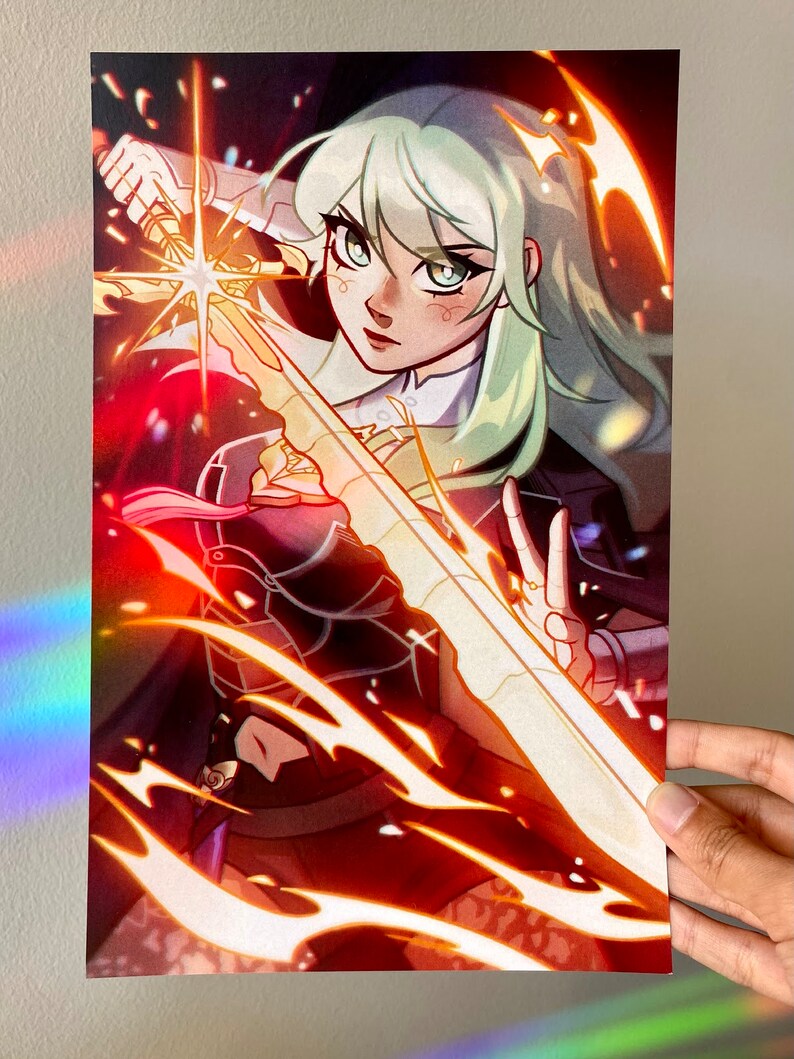 FE3H Byleth Print Etsy