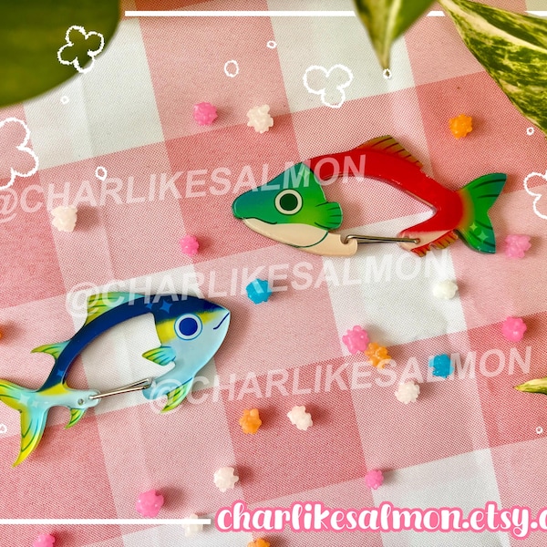Acrylic Fish Carabiner