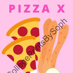 Pizza X IU Poster Print