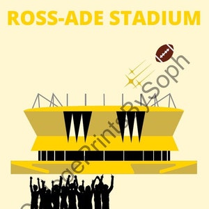 Impressão de pôster do Estádio Ross-Ade