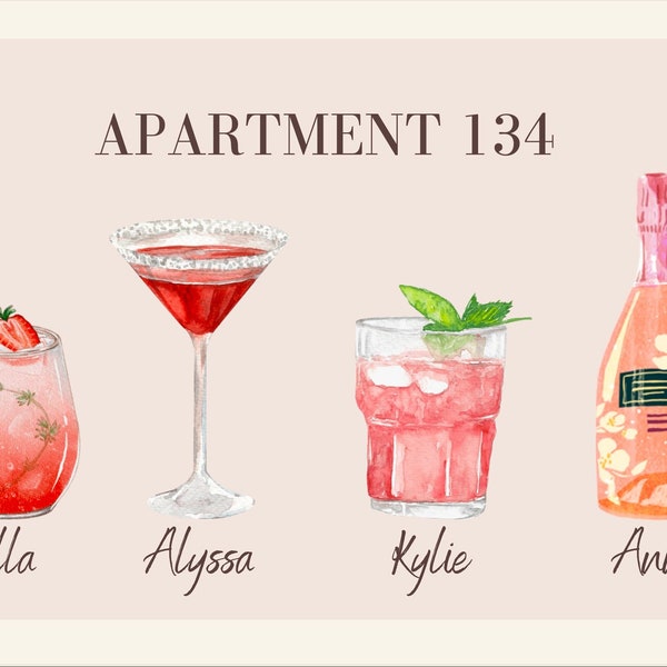 personalized roommate wall decor , preppy, college decor, dorm decor, roomate decor, bar sign