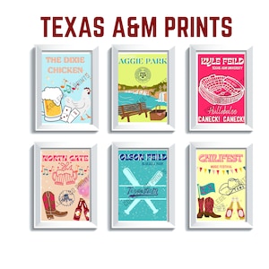 Texas A&M decor, instant download, digital prints, tamu decor, dorm decor, college decor, college station decor, preppy decor, college print