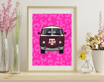 Texas A&M dorm decor, digital print, instant download, texas a and m decor, tamu, college station decor, preppy prints, dorm decor,