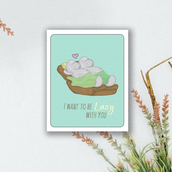 Manatee Card - Etsy