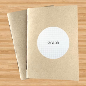 Graph Travelers Notebook Insert - Füllfederhalter-freundliches Papier - Grid A6 Kraft Travelers Notebook Insert TN 64gsm, handgenähte Bindung