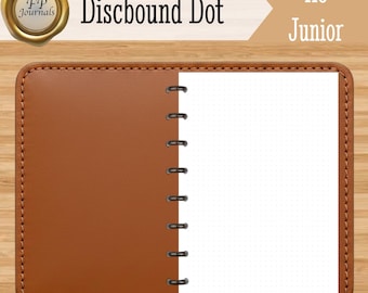 Refil para Caderno de Discos com Grade de Pontos - Papel Ideal para Caneta Tinteiro - Páginas Pontilhadas A5 para Agenda/Diário com Discos - Sem Sangria - Branco