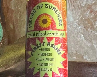 Crystal Infused "Stress Relief" Intentional Oil