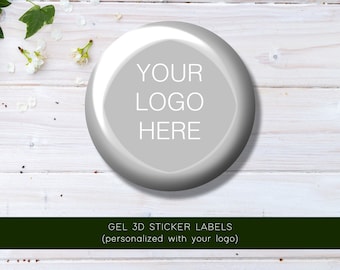 3D Gel Resin Adhesive Labels Customized with your logo. Sticker Labels 3D various formats. Company Stickers, Order Stickers...
