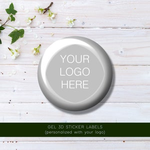 Etichette Adesive Resinate in Gel 3D Personalizzate con il vostro logo. Sticker Labels 3D vari formati. Adesivi Aziendali, adesivi ordine...
