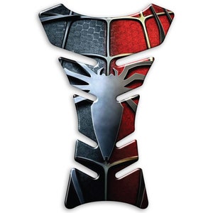 Tank Guard SPIDERMAN Tank Pad Adhesive Resin Gel 3D Stickers Protection Universal Tank for Motorcycles (PV011)