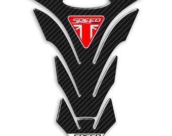 Tank Pad Resin Gel 3D Stickers Tank Protection Compatible with TRIUMPH Speed Triple 1050 Motorcycle (PT006)