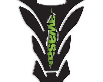 Tank Pad Resin Gel 3D Stickers Universal Tank Protection Compatible with KAWASAKI Motorcycles (PK012)