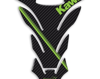 Tank Pad Adhesive Resin Gel 3D Stickers Universal Tank Protection Compatible with KAWASAKI Motorcycles (PK004)