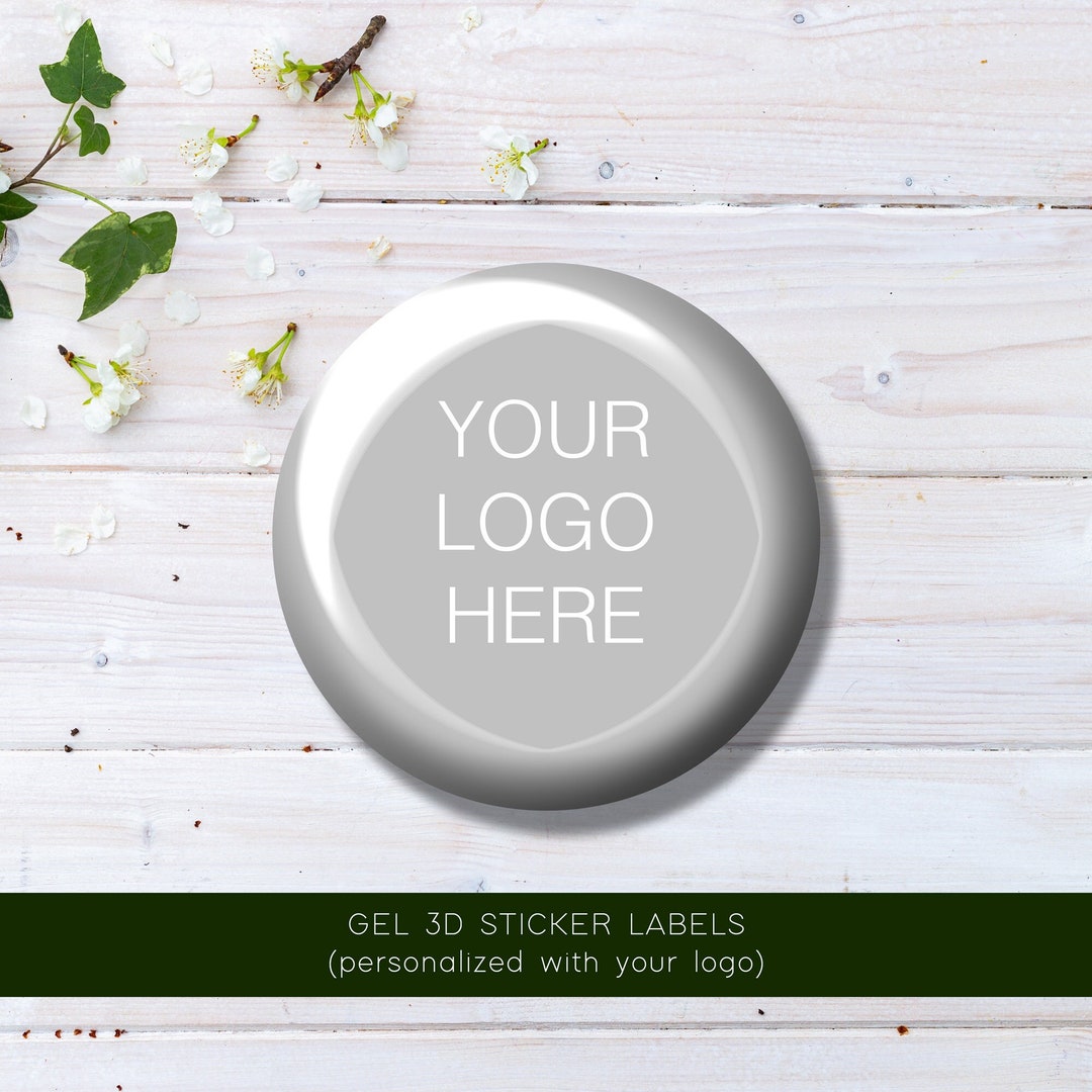 Label R Gel 3D Gel Resin Adhesive Labels Customized With Your Logo. Sticker Labels ...