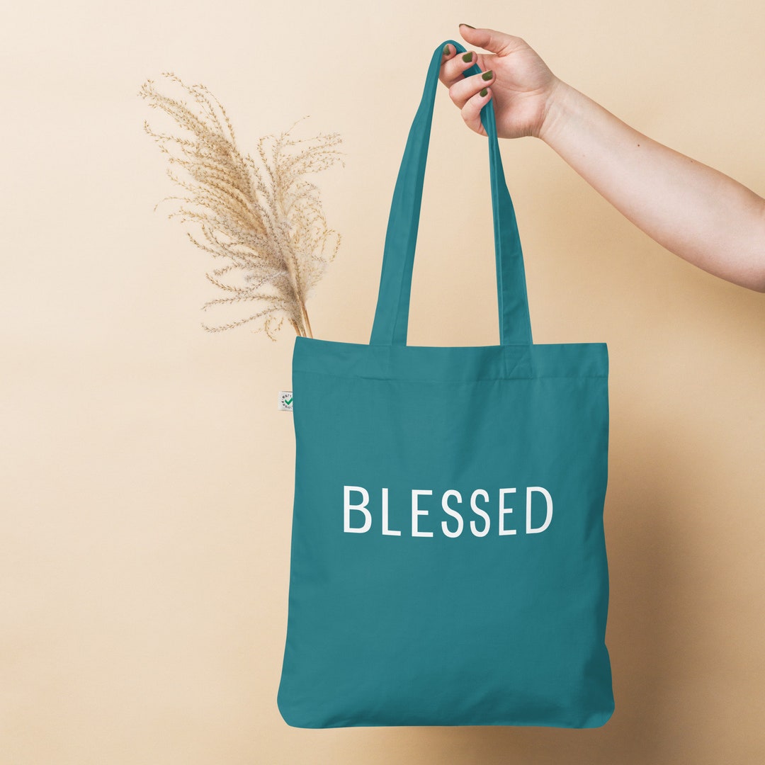 Blessed Aesthetics Tote Bag Cute Shopping Bag Cotton Tote Etsy
