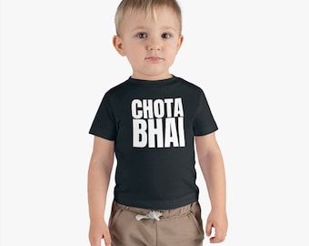 Chota Bhai T-Shirt for Kids, Cute Desi Shirts, Urdu, Punjabi, Hindi, Siblings Crewnecks, Cousin Tees, Gifts for Nephews, Cousins, Friends