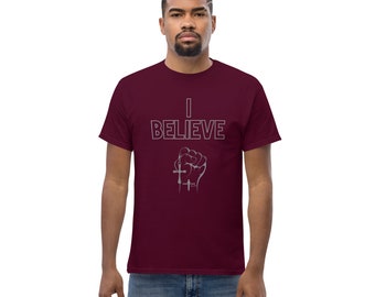 I believe Men's Shirt, Christian Shirt, Religious Shirt, Christian Gift Shirt, Christian Clothes, Christian Wear, Graphic Shirt