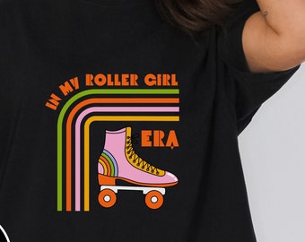 Retro Roller Girl Era T-Shirt: Vintage Roller Skating Tee