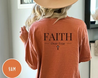 Faith Over Fear Crewneck: Christian Streetwear Shirt
