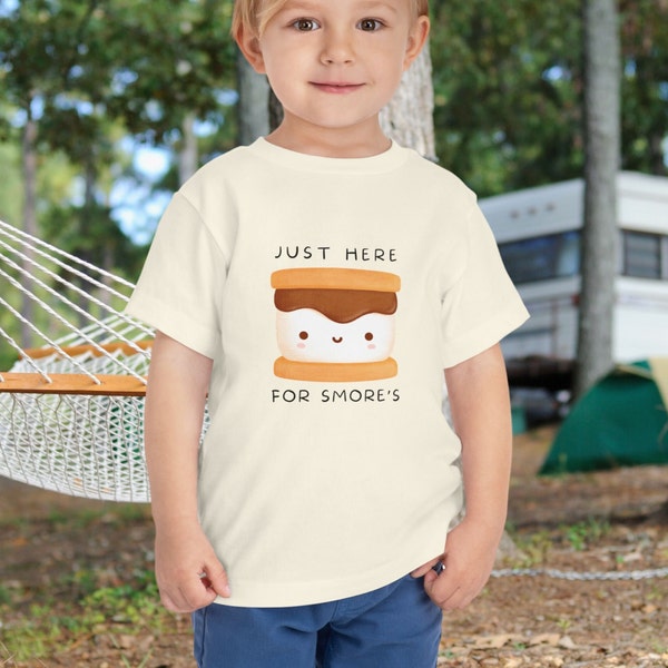 Toddler Smore's Shirt Camping Shirt Smores Tee for Kids Camping Tee Happy Camper Little Kids Camping Shirt Fun Little Kids S'mores Shirt