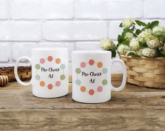 Tasse à café Pro-Choice Tasse pour les droits des femmes Tasse cadeau féministe pour les femmes Les droits reproductifs Pro Choice sont des droits de l'homme Mug Roe V Wade