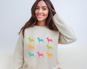 French Bulldog Sweatshirt: Retro Frenchie Mom Pullover