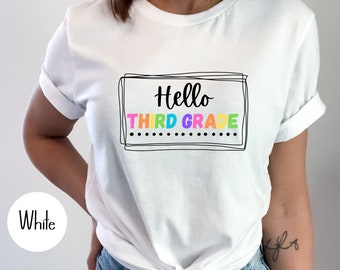 Third Grade Teacher Shirt: Back To School Tee