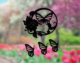 Butterfly Wind Chime: Decorative Steel Garden Ornament