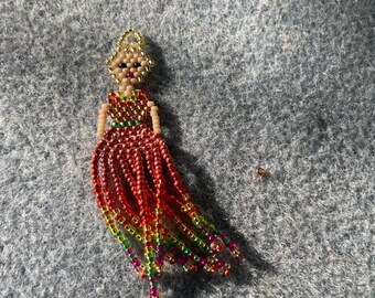 Das Original Talistam. Dein individueller Glücks-Avatar von mir handgefertigt mit Miyuki Rocaille Perlen Huichol Stil