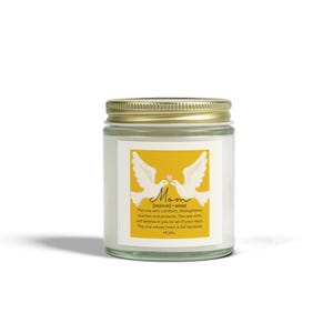 Mom Tribute Scented Candle, Cozy Home Fragrance, Gifts for Mom, Eco-Friendly Candle, Hand-Poured Coconut Apricot Wax