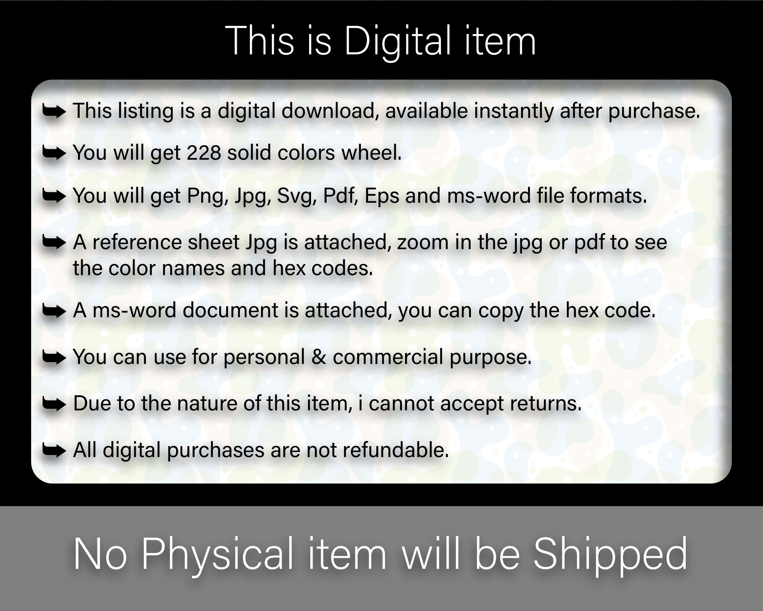 228 Solid Colors Wheel | Colours With Names & Hex Codes | Essential 228 ...